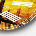 thumbnail image 3 of Designart 'Empty Autumn Street' French Country wall clock, 3 of 3