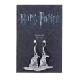 thumbnail image 2 of Pendientes con forma de sombrero clasificador de Harry Potter bañados en plata, 2,5 cm, 2 of 2