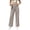 Gray, variant on MXUIKV Pants for Women Casual Loose Fitted Straight Leg High Waist Trousers with Pockets Solid Color(X-Large,Navy)