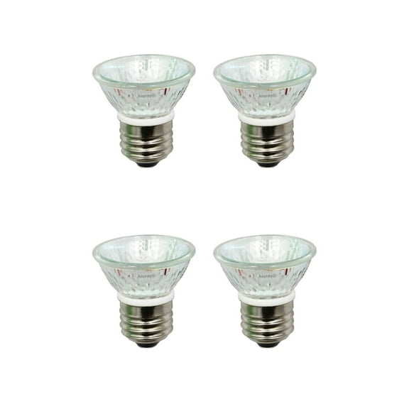(4)-Bulbs HR16 120V 20W E27/E26 MR-16 20Watt HR-16 Bulb Lamp BAB Flood with Lens Anyray A1874Y