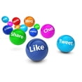 thumbnail image 2 of Social Media Web Icons Wall Decal Wallmonkeys Peel and Stick Business Graphics (12 in W x 7 in H) WM502980, 2 of 4