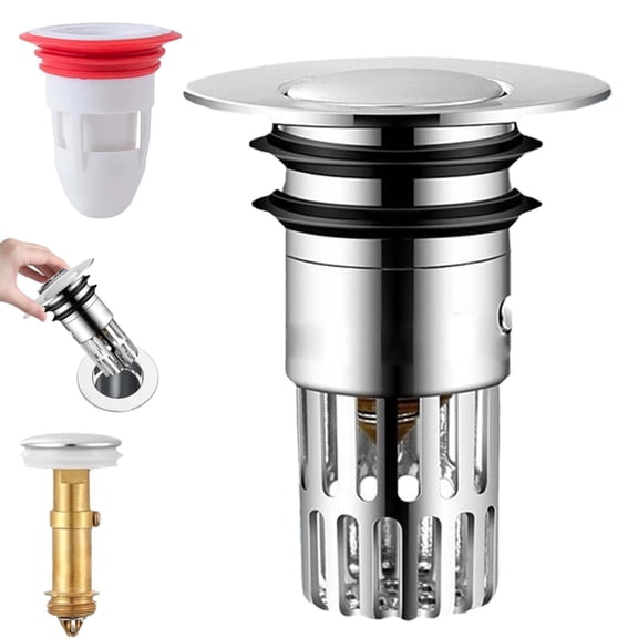 Clearance! Christmas Decorations Agriculturi Bathroom Multi Purpose Drain Strainer Stainless Floor Drain Filter Up Stoppers for Bathroom Multipurpose Drain Hair Catcher