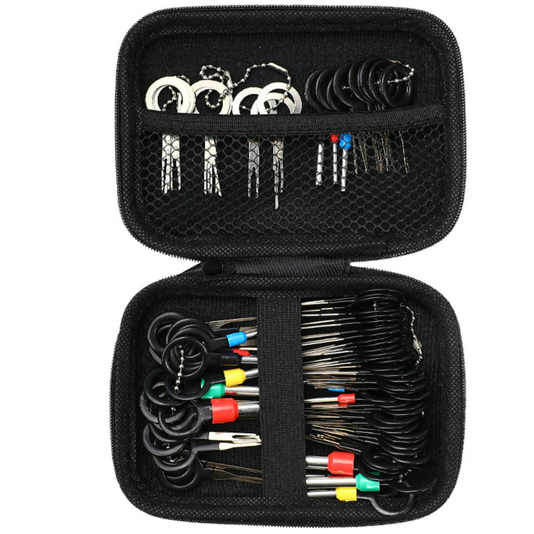 Terminal Removal Tool Kit 76 Pcs Depinning Tool Electrical Connector Pin  Removal Tool Kit Pin Extractor Tool Set Wire Terminal Release Tool 