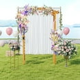 thumbnail image 5 of Gymax 7.5 FT Garden Arch Wooden Arbor Outdoor Wood Trellis for Climbing Plants, 5 of 10