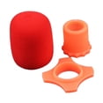 thumbnail image 4 of Espuma de parabrisas de protección de micrófono de mano Strade Fareast Limited resistente antivuelco para KTV Rojo, 4 of 8