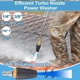 thumbnail image 2 of Juego de Puntas para Hidrolavadora de 4000 PSI: Hidrolavadora con Boquilla Turbo Eficiente con Conexión Rápida de 1/4 Pulgada y 3/8 Pulgada, 7 Boquillas, 2 of 5