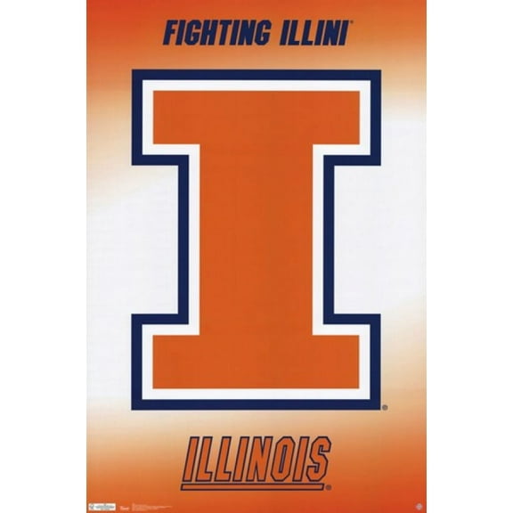 University of Illinois - Logo 11 Poster Print (24 x 36)