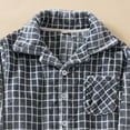 thumbnail image 6 of QLEICOM Mens Pajamas Set,Thermals for Men,Men Pajama Set Long Sleeve Flannel Pajama Sets Soft Woven Plaid 2 Piece Button Down Lounge Set, 6 of 6
