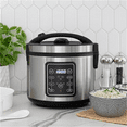 thumbnail image 4 of Multi Cooker Programmable with 9 Preset Functions, Features Delay Start and Keep Warm Functions and Steam Basket, 20 Cups Cooked, Stainless Steel, 4 of 4