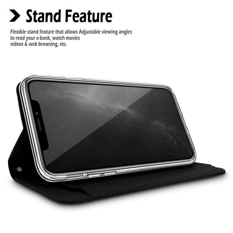 Book wallet case with stand function for iPhone 14 Pro Max