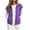 Purple, variant on Women's Sleeveless Zip Up Sweatshirt Vest Stand Collar Athletic Sweatshirt Jacket with Pockets for Spring Fall Winter Daily Athleisure Loungewear