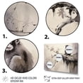 thumbnail image 3 of Designart "Monkey Asian Painting II" Asian Floater Framed Wall Art Living Room, 3 of 7
