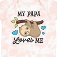 thumbnail image 4 of Inktastic My Papa Loves Me with Sloth and Hearts Boys or Girls Baby Bodysuit, 4 of 5