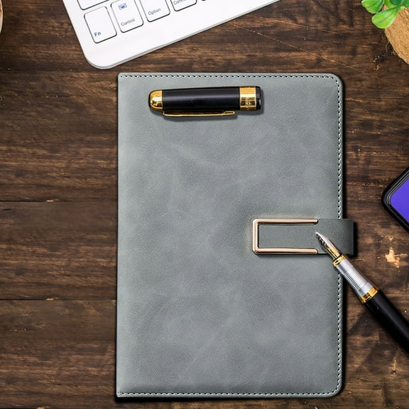 A5 Leather Notebook - Premium High-Quality Thick Paper for Notes, Journals, and Planning - Sturdy Binding and Ribbon Bookmark for Easy Use