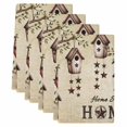 thumbnail image 2 of Sweet Home Kitchen Towels Set of 4, Western Stars Bird Houses Country Vintage Absorbent Dish Towels for Kitchen, Microfiber Hand Towel, Quick Drying Tea Towel for Cleaning Decorative Dishcloths, 2 of 7