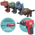 thumbnail image 2 of Destornilladores de vástago de juguetes educativos para desmontar, de aprendizaje, tornillo ABS, juguetes de construcción para Navidad, cumplea Anquilosaurio yotijar Desmontar juguetes de dinosaurios, 2 of 8