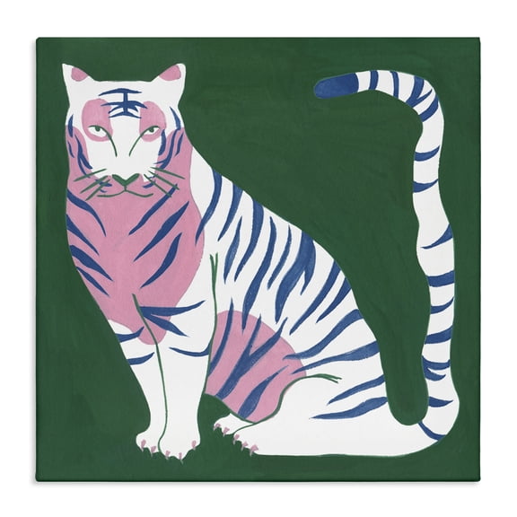 Stupell Industries Contemporary Fierce Modern Tiger Canvas Art, 17 x 17, by Melissa Wang