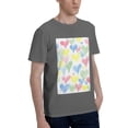 thumbnail image 2 of Bingfone Hand Drawn Colored Hearts Men'S Loose Fit Short-Sleeve Pocket T-Shirt, 2 of 7