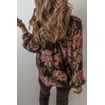 thumbnail image 2 of Chic and Casual Black Floral Blouse - Perfect for Spring Daily Wear - [ZhiHiMeRi] | (US 12-14)L, 2 of 12