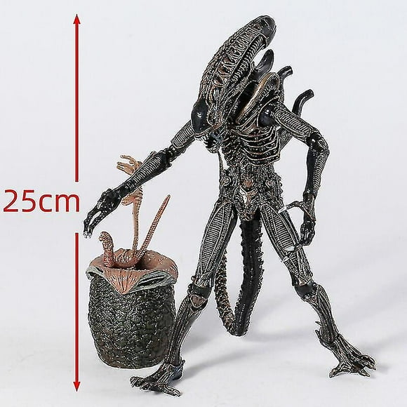 Neca Blue Brown Alien Warrior & Egg Face Hugger Ultimated 7"