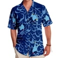 thumbnail image 2 of Disney Genie Cloud Art Hawaii Shirt, Disney Aladdin Hawaiian Short Sleeve, Disneyland Summer Button Up T-shirt, Funny Genie Aloha Beach Tee, 2 of 6