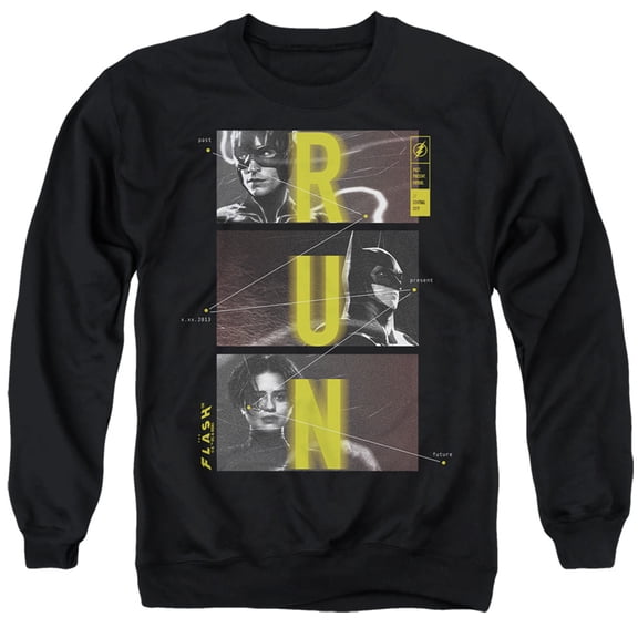 The Flash Movie Batman Supergirl Run Unisex Adult Crewneck Sweatshirt