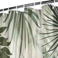 thumbnail image 2 of Tropical Leaves Palm Abstract Modern Simply Bathroom Curtain Heavy Duty Polyester Bathroom Decor Unique Bath Decor 36" W X 72" L with 7 Hooks, 2 of 4