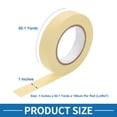 thumbnail image 4 of Cinta de enmascarar para pintores Unique Bargains, fácil de quitar, cinta maestra beige - 1 pulgada x 60.1 yardas, 4 of 6