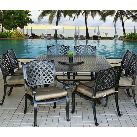 Nassau Outdoor 9pc Dining Set With Series 5000 64 Nassau Outdoor 9pc Dining Set with Series 5000 64