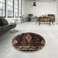 thumbnail image 4 of Ahgly Company Machine Washable Indoor Rectangle Traditional Brown Area Rugs, 10' x 13', 4 of 7