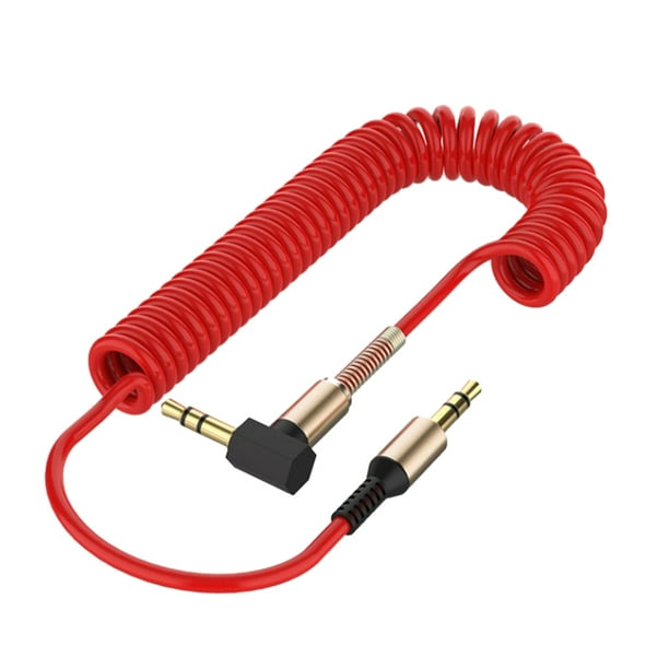 Cable AUX macho a macho Gloria rojo para Smartphones Auriculares Altavoces Tablet Reproductores de MP4