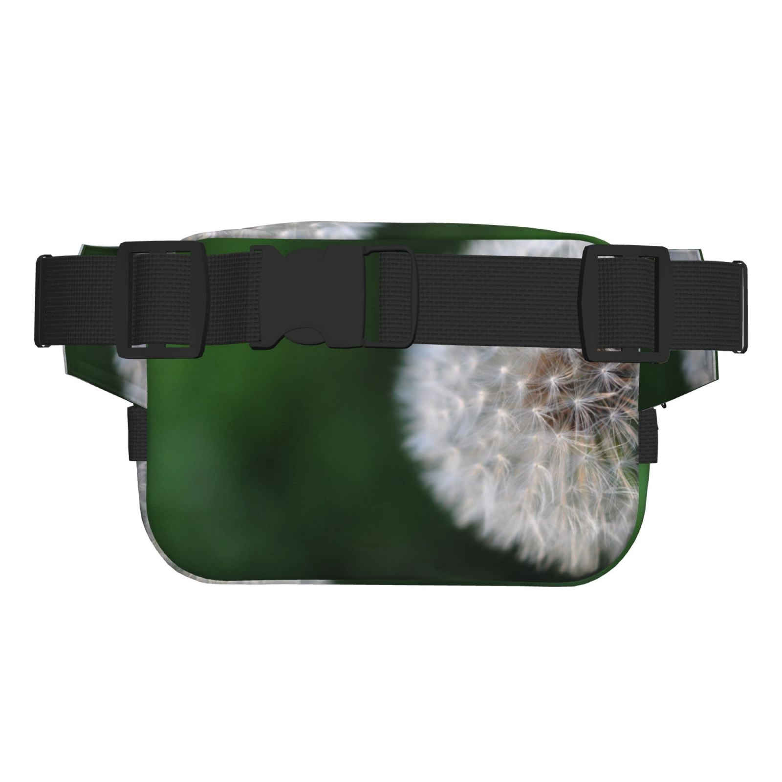 Rateoe Dandelion Print Fanny Pack Belt Bag for Women and Men, Square Double-Layer Waterproof Waist Pack with Adjustable Strap for Hiking, Jogging, Cycling