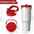 thumbnail image 4 of Christmas 30oz Handheld Travel Tumbler with Handle – Double Wall Stainless Steel Insulated Cup, Flip Straw Lid, Leak-Proof & BPA-Free for Hot and Cold Drinks – Durable Coffee & Juice Mug Black, 4 of 7