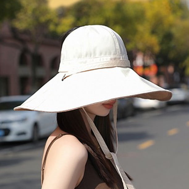 Sombrero de Ancho onlyliua para mujer parte Superior hueca Atar con Cola de Caballo