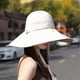 thumbnail image 1 of Sombrero de Ancho onlyliua para mujer parte Superior hueca Atar con Cola de Caballo, 1 of 6