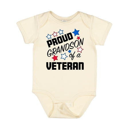 

Inktastic Proud Grandson of a Veteran- Veterans Day Gift Baby Boy Bodysuit