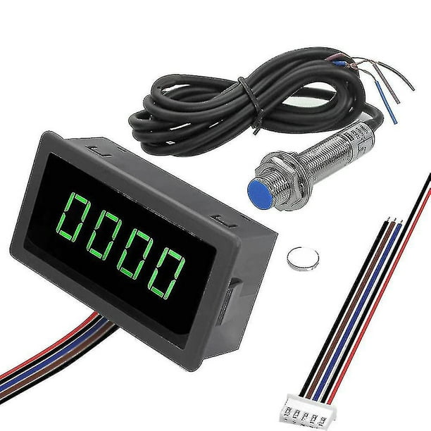 Digital Led Tachometer Rpm Speed Meter+hall Proximity Switch