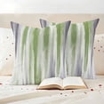 thumbnail image 3 of Sage Green Gray Outdoor Waterproof Pillow Covers, Gradient Country Abstract Aesthetic Decorative Square Throw Pillowcase Sofa Cushion Sham for Patio/Couch/Chair, 16"x16" 2 Pack, 3 of 8