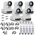 thumbnail image 1 of 5 x Cámara PTZOptics Move 4K SDI/HDMI/USB/IP PTZ con Zoom Óptico 20x (Blanco) (PT20X-4K-WH-G3) + 5 x Soporte de Pared Universal (Blanco), 1 of 8