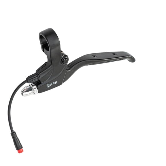 Bike Brake Levers Waterproof Handle Grip Skid Scooter w/ Rearview Mirror Hole for 22mm Most Mountain - Left