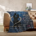 thumbnail image 4 of Gifts for Husband from Wife - Valentines Day Gifts for Him - Birthday Gift for Husband - Anniversary Wedding Gift for Men - Best Husband's Ever Present - to My Husbands Blanket 60x80 Inch, 4 of 7