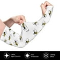 thumbnail image 3 of Goofa Bee Pattern UV Sun Protection Arm Sleeves, UPF 50 Sports Cooling Arm Compression Sleeves for Men Women Teenager, 3 of 8