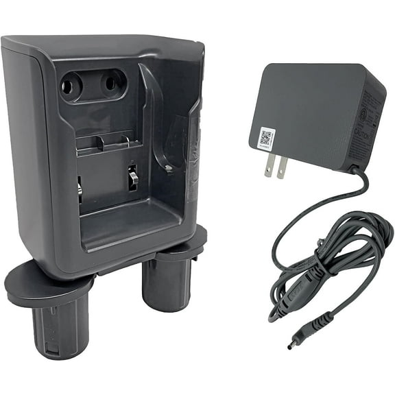 Wall Mount Holder Docking Station with Battery Charger Power Adapter Compatible Replacement for Samsung Jet 60 Jet 70 Jet 75 Jet 90 Plus Series Fit Flex Pet Cordless Stick Vacuum Cleaner