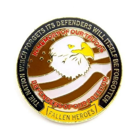 Fallen Heroes Memory Of Our Troops Lapel Hat Pin Marines Army Navy PPM6048 (1 pin)