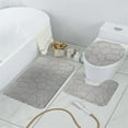 thumbnail image 4 of LMTODLFG Bathroom Rugs Sets 3 Piece,Memory Foam Bath Mat Set,Toilet Rug Set.Ultra Soft Flannel, Strong Absorbent, Non-Slip,Easy to Clean,Machine Washable Clearance Sale, 4 of 4