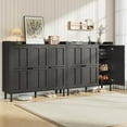 thumbnail image 5 of 40" Shoe Cabinet with 3 Doors & Adjustable Shelves for 30 Pairs, Tall Farmhouse Shoe Storage Rack for Entryway Living Room Closet, 5 of 9