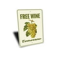 thumbnail image 3 of Free Wine Novelty Sign, Metal Wall Decor - 10x14 inches, 3 of 4