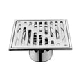 thumbnail image 2 of Cateissary Drenaje de piso de acero inoxidable, anticorrosión y fácil de instalar, colador de drenaje de piso de baño Accesorios de baño Tipo 1 110*110mm, 2 of 6