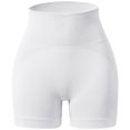 thumbnail image 2 of Yoga Shorts for Women Women's High Waisted Fitness Workout Running Yoga Gym Short Pants Gym Shorts Women White L, 2 of 4