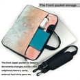 thumbnail image 3 of YFYANG 13 inch Universal Laptop Bag Oxford Cloth Laptop Sleeve, Multi-functional Pink Watercolor Vintage Floral Texture Notebook Computer Messenger Bag Handbag, 3 of 8
